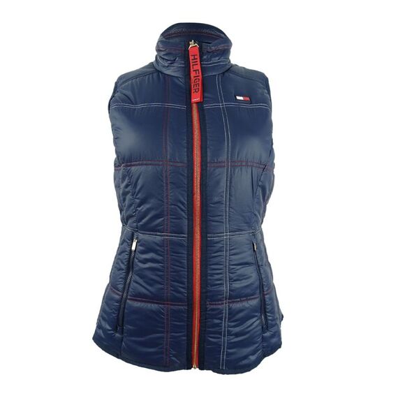 Tommy Hilfiger Sport Women's Quilted Vest - Pearlized Navy - Picture 1 of 3